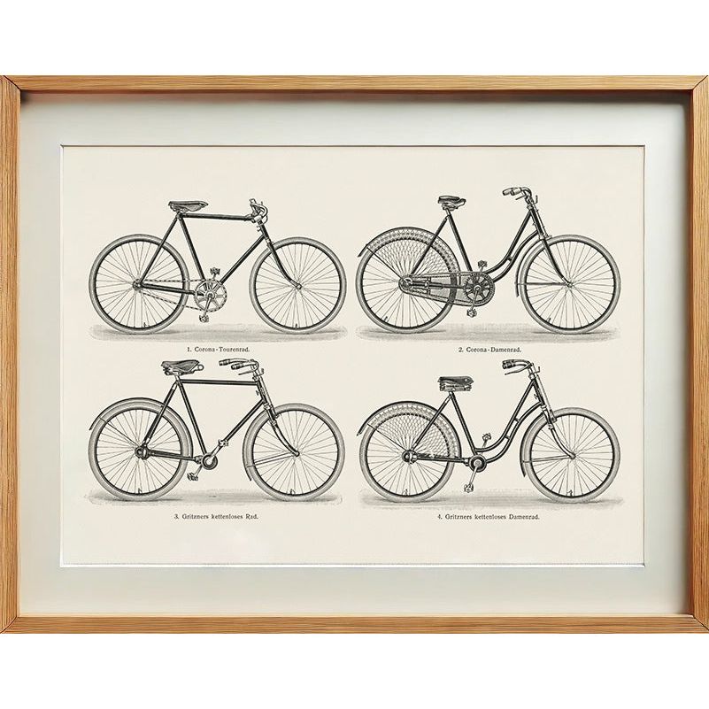 Bicycles | Vintage Lithograph