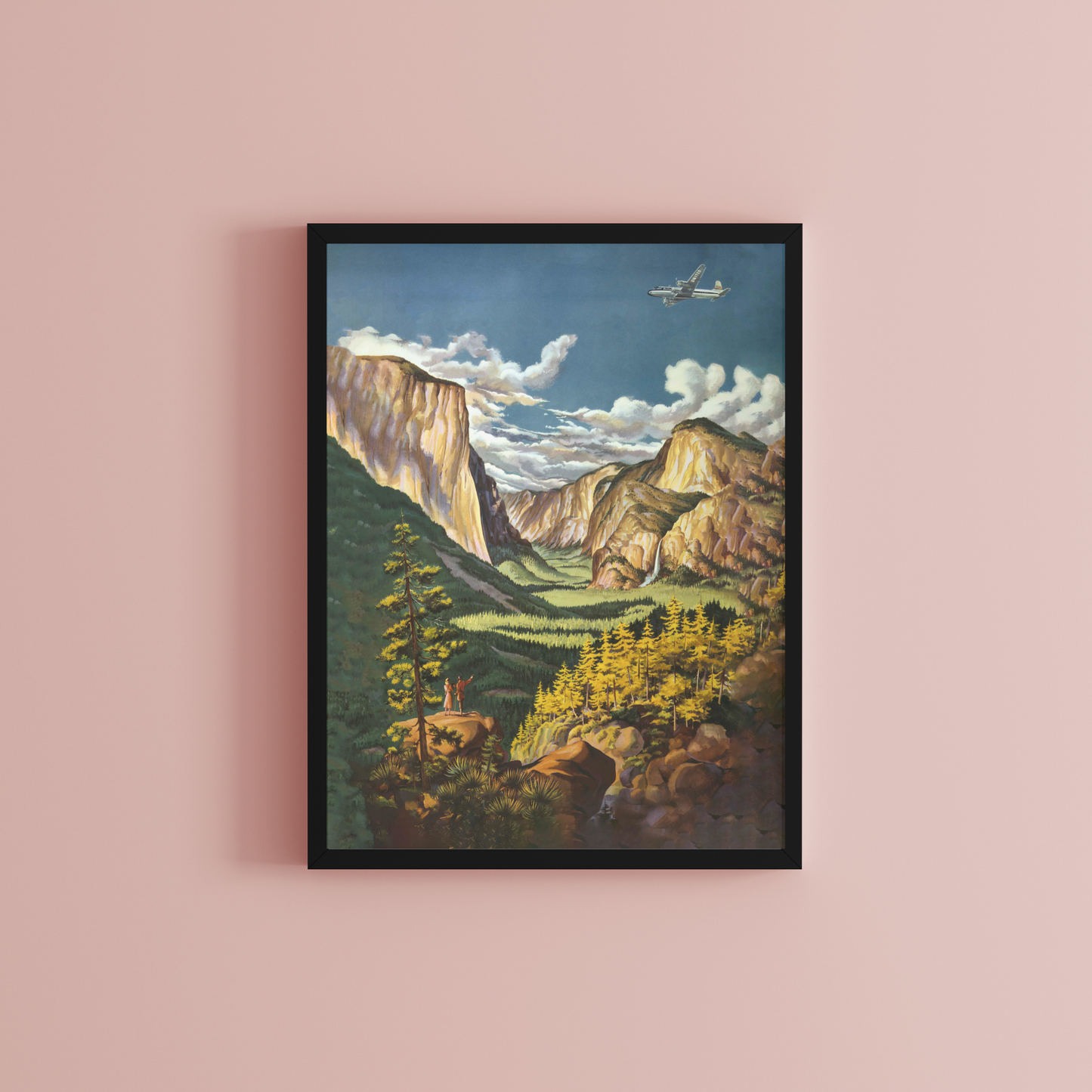 Yosemite Travel Poster | United Air Lines