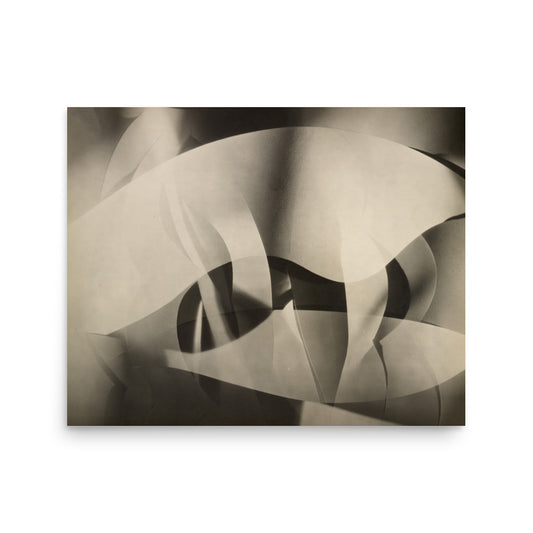 Light Rhythms by Francis Bruguière (1930), featuring modern art inspired by x-ray aesthetics and dynamic light patterns.