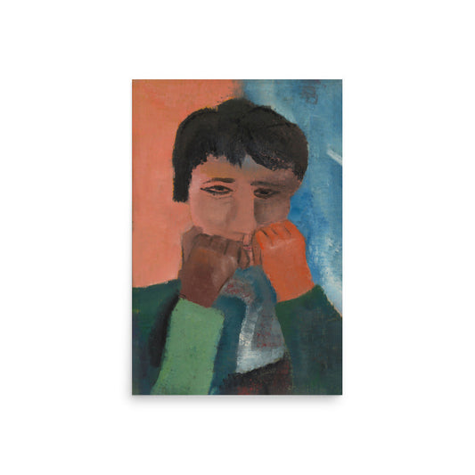 Woman Leaning on Her Hands | H.N. Werkman